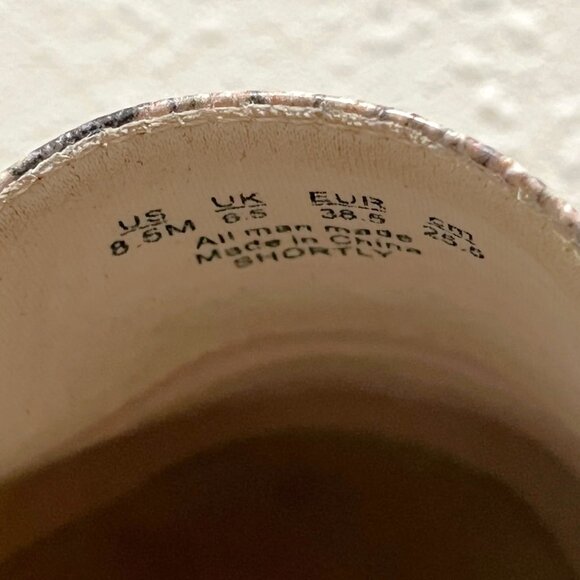 Fergalicious Slip-on Sneakers, Beige Faux Snakeskin, Size 8.5 - Picture 12 of 12